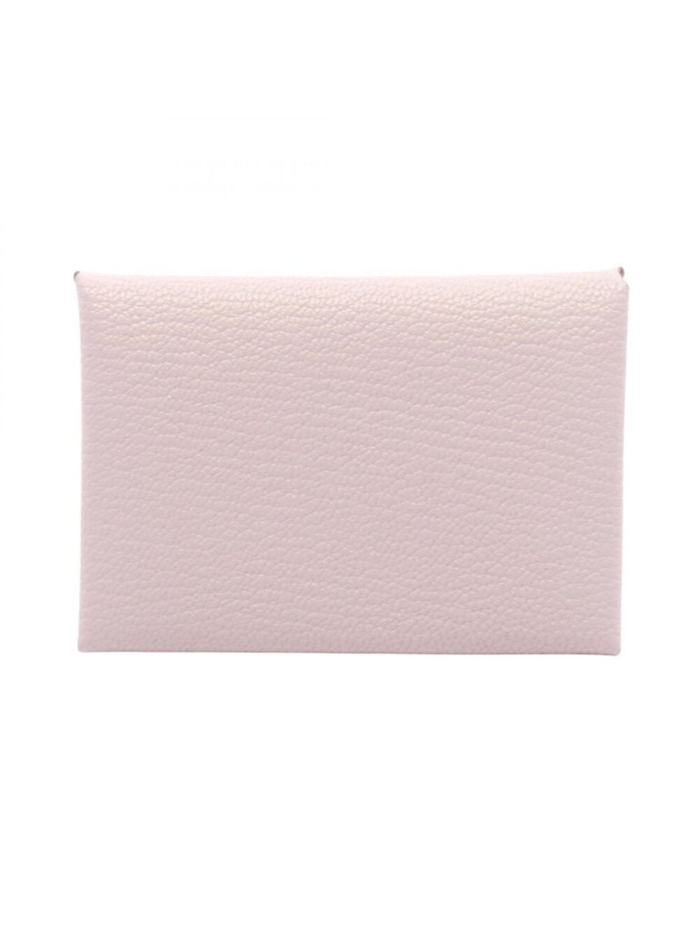 Hermes Coin Purse Calvi Duo Mauve Pale Leather